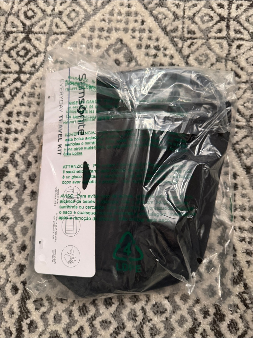 Samsonite Everyday Travel Kit Black Pouch